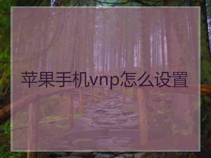 苹果手机vnp怎么设置