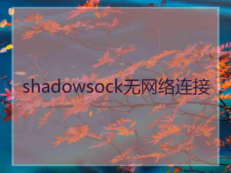 shadowsock无网络连接